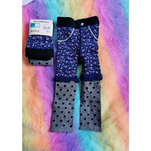3/25 Japan ELFINDOLL  baby girl knit legging pants